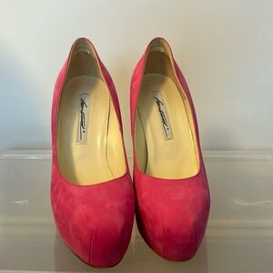 like new suede pink Brian Atwood heels